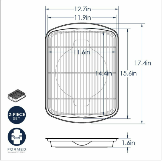 Extra Large Oven Crisp Baking Tray