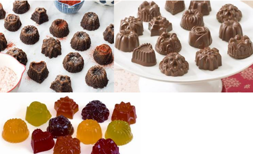 調理器具 Nordicware Tea Cake and Candy Mold Nordic Ware Tea Cake & Candy Mold 30 1/8 Cup Cavities New